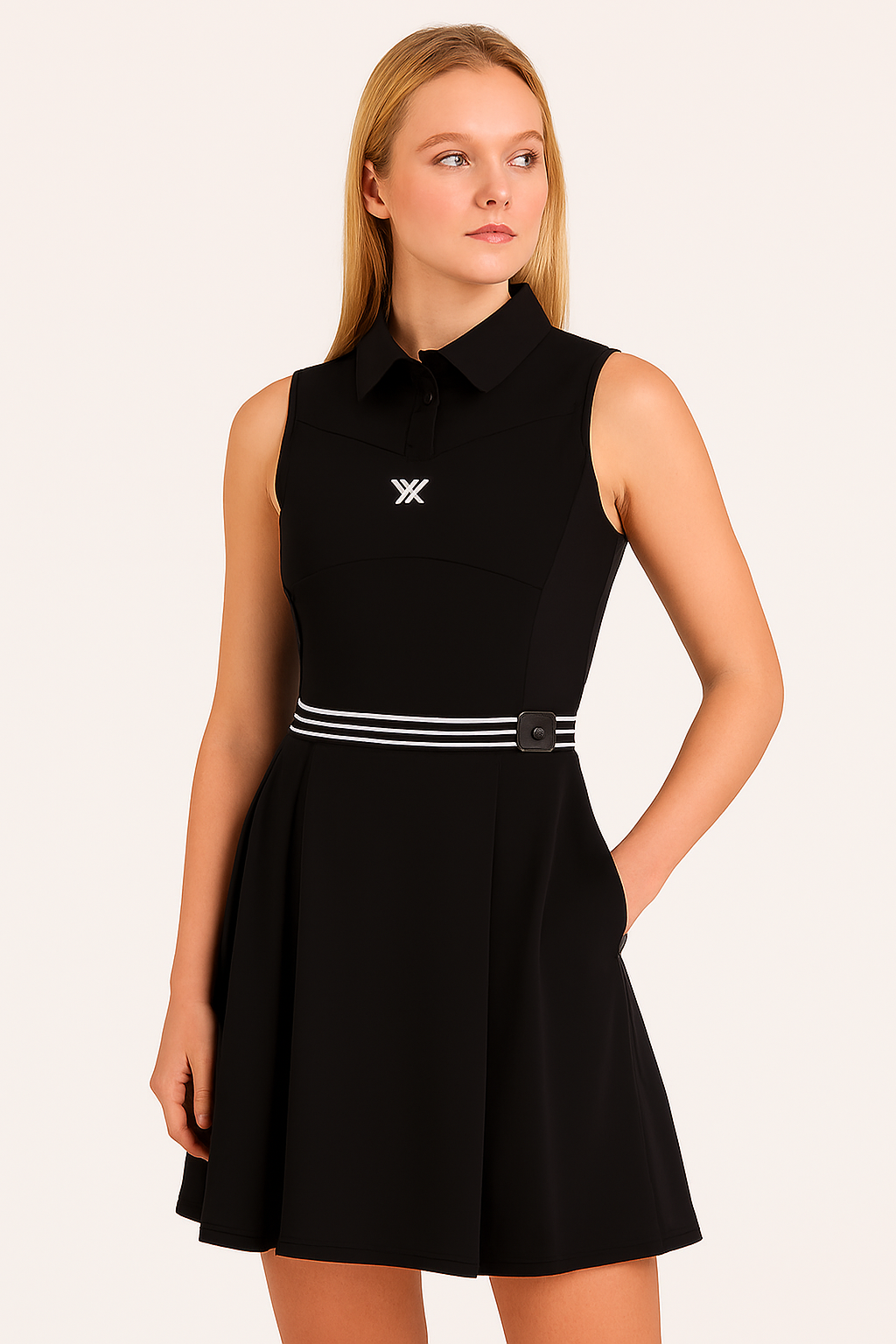 ANEW Golf: Women Sleeveless Flare One Piece – Black | Price Includes Shipping & VAT