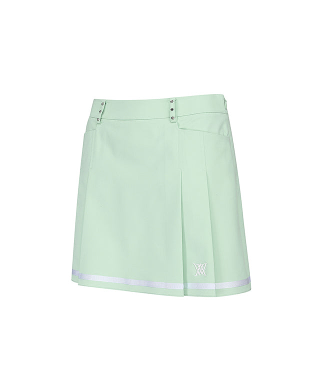 ANEW Golf Women’s Half Pleats Under Line Point Skirt – Light Green | Includes Shipping & VAT