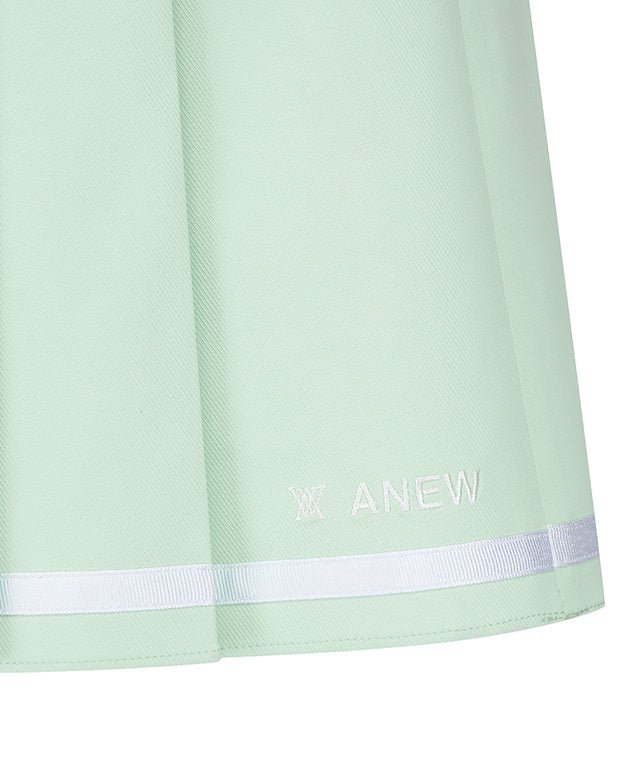 ANEW Golf Women’s Half Pleats Under Line Point Skirt – Light Green | Includes Shipping & VAT