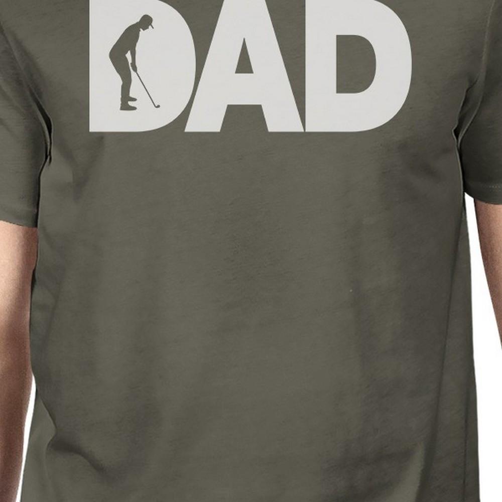Dad Golf 1 Dark-Grey Graphic T-shirt for Men – Funny Edition | Price Includes Shipping & VAT