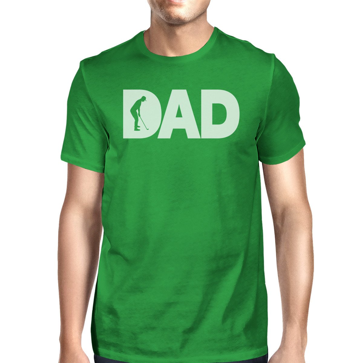Dad Golf 1 Green Graphic T-shirt for Men – Funny Edition | Price Includes Shipping & VAT