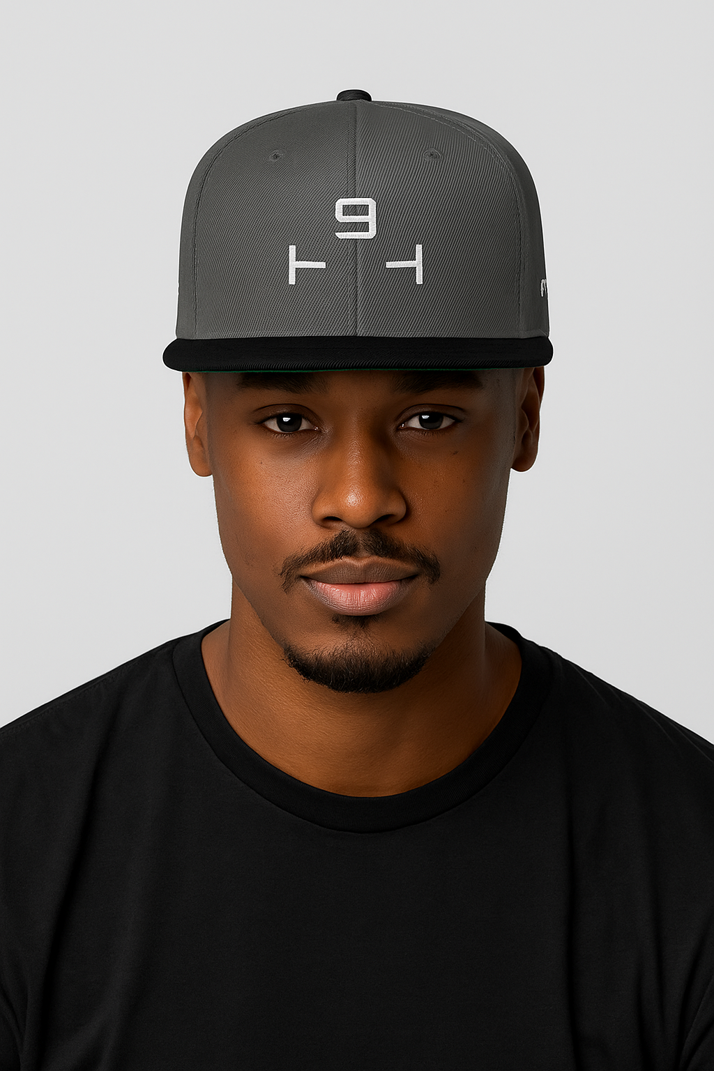 White Embroidered T9T & Eagle Snapback hat by The Ninth Tee