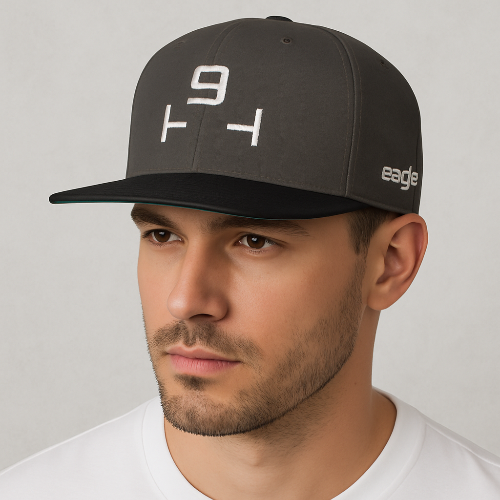 White Embroidered T9T & Eagle Snapback hat by The Ninth Tee