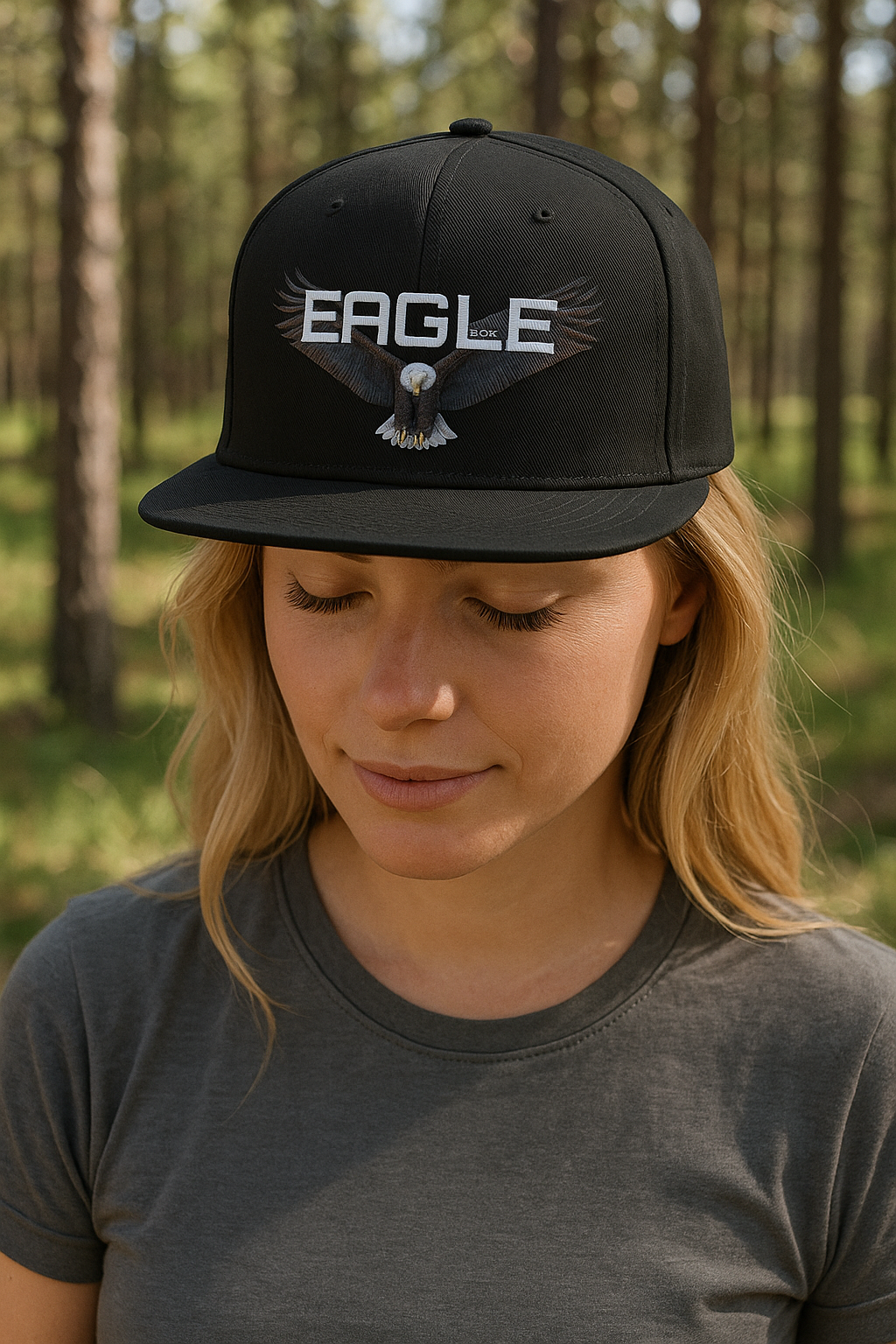 T9T Eagle Snapback Hat | DTFlex Print